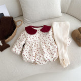 Velvet Bow Newborn Gown – Cozy Autumn Wrap