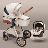 High landscape baby stroller