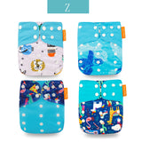 Happy Flute Eco Baby Diapers– 4pcs Set with Waterproof Bag