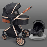 High landscape baby stroller