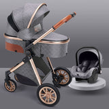 High landscape baby stroller