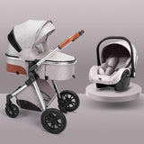 High landscape baby stroller