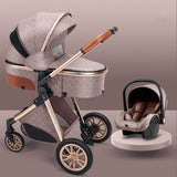High landscape baby stroller