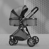 High landscape baby stroller
