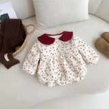 Velvet Bow Newborn Gown – Cozy Autumn Wrap