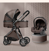 High landscape baby stroller