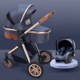 High landscape baby stroller